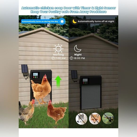 Automatic Chicken Coop Door with LCD Display - Picture 6 of 8